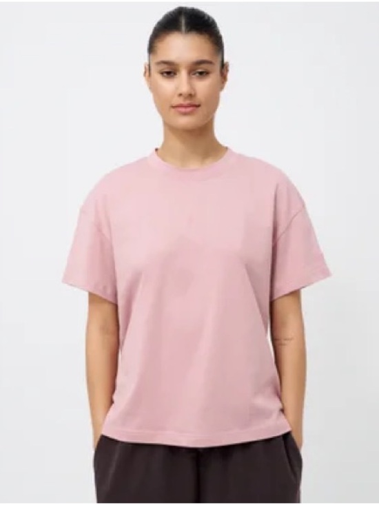 Columbia Tops - Columbia Everyday Relaxed Crewneck Tee - Dusty Pink